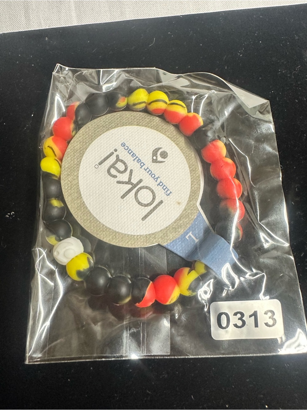 Lokai Kids Bracelet - Red, Yellow, Black Beads